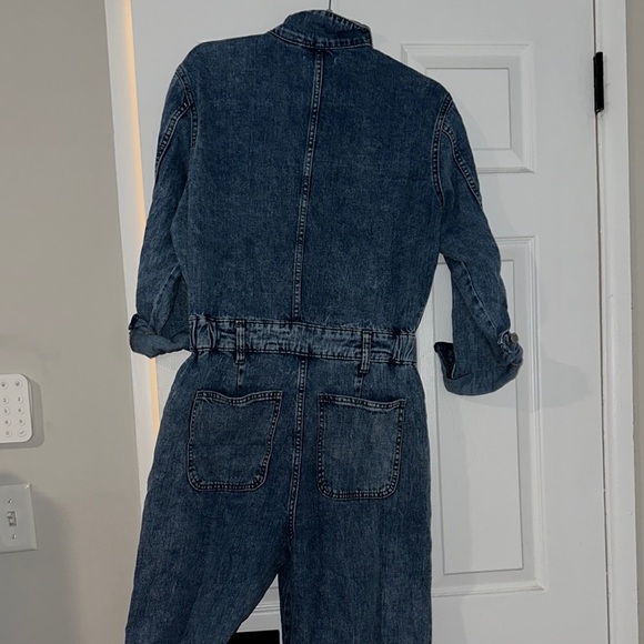 Universal Thread Blue Denim Jumpsuit - Picture 3 of 8